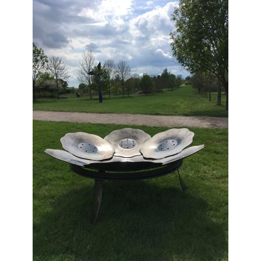 Scalloped Tulip Fire Bowl